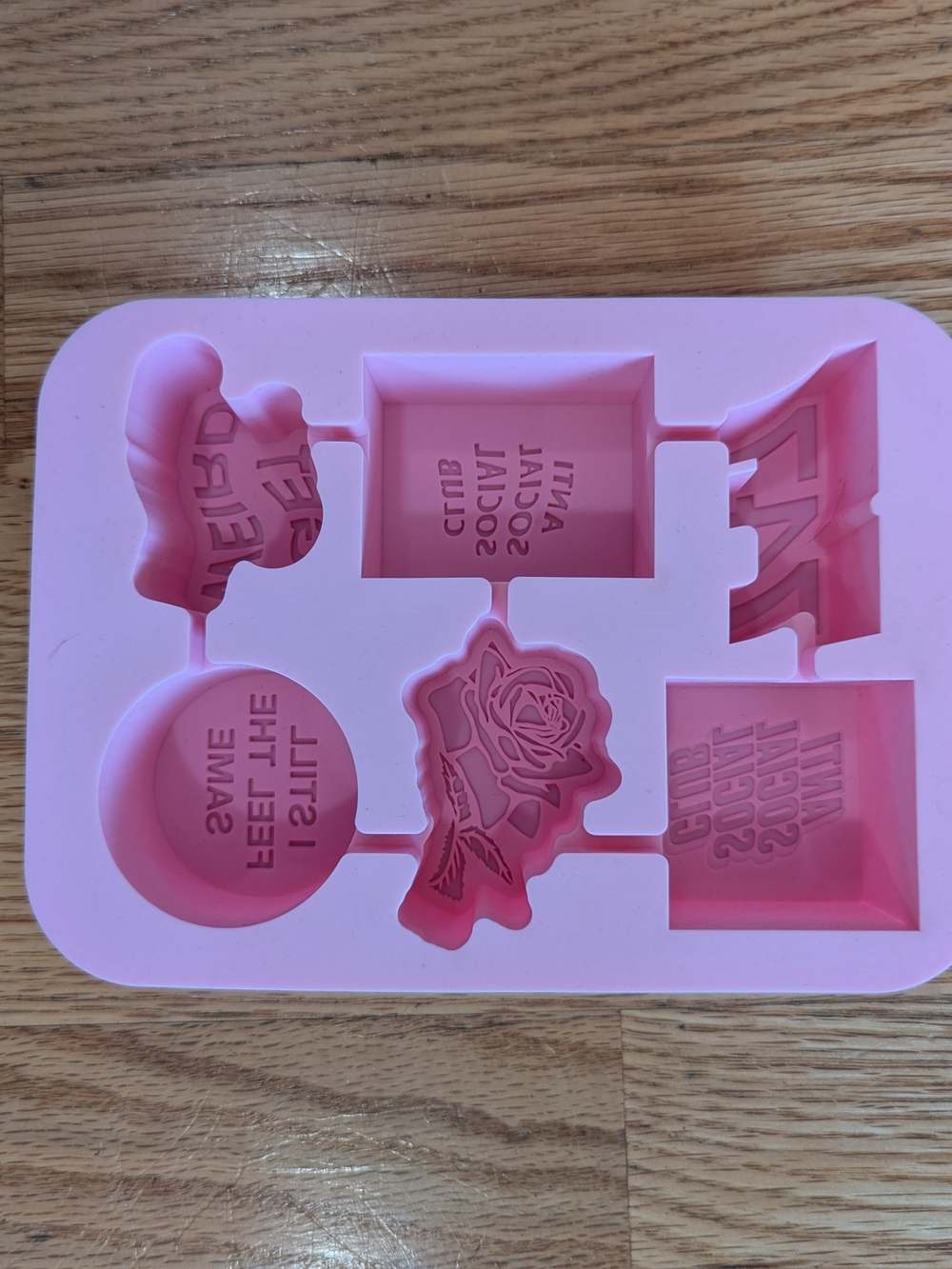 Anti Social Social Club Pink Silicone Mold Tray Icecube Tray